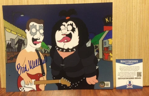 FAMILY GUY FRED WILLARD SIGNED KISS ACE FREHLEY 8X10 PHOTO BECKETT BAS Cover