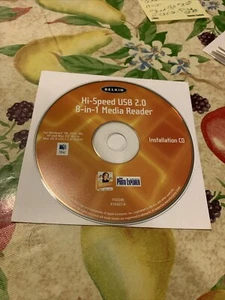 Belkin Hi-Speed USB 2.0 8-in-1 Media Reader Installation CD for Windows XP, 98 - Picture 1 of 1