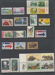 USA Stamps 1969-1970 Pictorials SGA1327;A1367;E1374/5;1354/5;1362/9;.. CV £9.3 - Picture 1 of 1