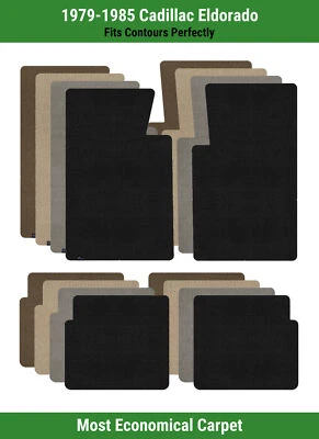 Lloyd Velourtex Front & Rear Row Carpet Mats for 1979-1985 Cadillac Eldorado 2 - Image 1 of 4