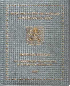 MDS VATIKAN VATICANO EURO-KMS 2020 MIT 5 EURO BEETHOVEN, EMISSIONE SPECIALE - Picture 1 of 4