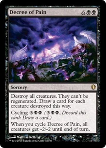 MTG - DECREE OF PAIN - Commander 2013 (R) - Image 1 of 1