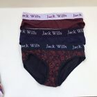 Women?s Jack Wills Boypant Set Of 3 Size 8 Cotton Navy/Floral/Maroon New No Box