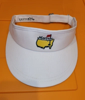 Visera de golf Masters American Needle Augusta National blanca unisex bordado ajustable Foto 1 de 4