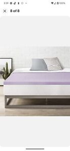2" Lavender Memory Foam Mattress Topper Ventilated Breathable Natural Relaxing 