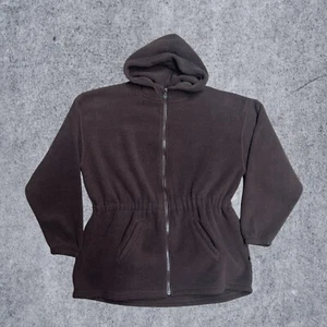 Vintage Russel Athlietic Fleece Hoodie Full Zip Large Brown - Picture 1 of 4