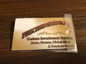 Precision Scale Co.Inc Brass Parts ( Y6b Smoke Stack ) 🚂 - Picture 1 of 2