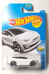 Hot Wheels Tesla Model X white Factory Fresh - Picture 1 of 1