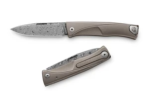 LionSteel Knives Thrill Slip-joint TL D GY grigio damascato titanio - Foto 1 di 5