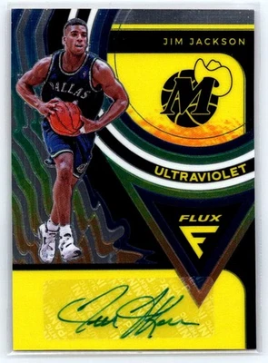 2020-21 Panini Flux Jim Jackson Ultraviolet Signatures #UV-JIM Dallas Mavericks - Image 1 of 2