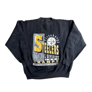 Pittsburgh Steelers NFL Starter Vintage '90s Pullover Crewneck Sweatshirt Size M - Picture 1 of 6