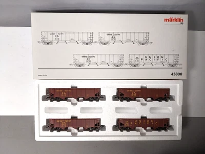 Marklin H.O. #45800 Union Pacific 4 Hopper Car Set Original Box C-10 - Image 1 of 4