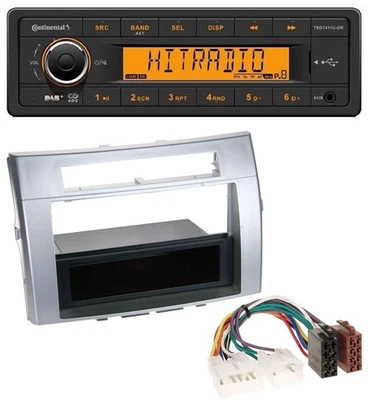 Continental 1DIN DAB MP3 AUX USB Autoradio für Toyota Corolla Verso 2004-2009 si - Bild 1 von 4