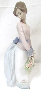 Vintage 1994 LLADRO BASKET OF LOVE PORCELAIN FIGURINE #7622 Retired SPAIN - Picture 1 of 7