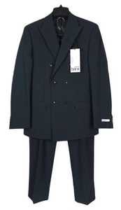 Bar III Herren Slim-Fit Stretch Wolle 2-Teiler Anzug Grün Einfarbig 38R 32x30 Neu mit Etikett - Bild 1 von 13