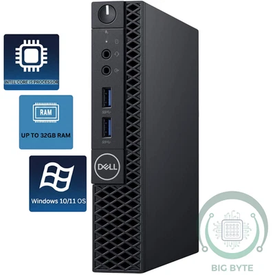Computadora de escritorio Dell Micro PC i5, hasta 32 GB RAM SSD 2 TB, Windows 10/11, WiFi Foto 1 de 4