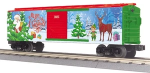 MTH 30-71234 2025 O Gauge RailKing Christmas Santa Box Car - Picture 1 of 1