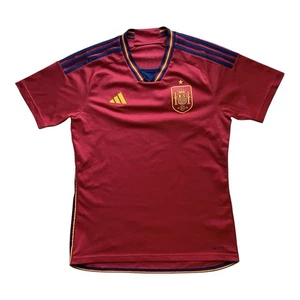 Spain Team Jersey Home Football Shirt Red Adidas Mens Size Medium - Picture 1 of 8