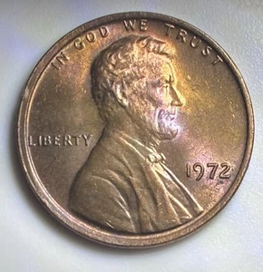 ๐ฅ 1972 P Lincoln Penny One Cent Coin Double Rim ERROR - Picture 1 of 5