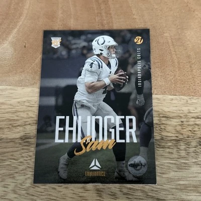 2021 Panini Chronicles Luminance Gold #221 Sam Ehlinger RC Indianapolis Colts - Image 1 of 4
