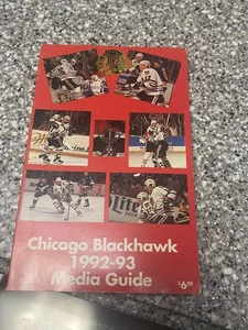 1992-1993 Chicago Blackhawks - Media Guide - NHL National Hockey League - Imagen 1 de 1