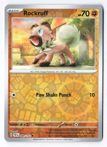 Rockruff 089/162 - SV05: Temporal Forces Reverse Holo NM - Picture 1 of 2