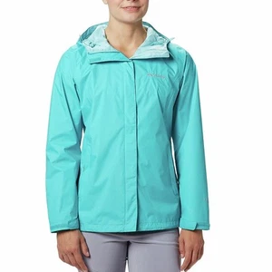 Columbia Womens Raincoat Coat Small Blue Solid - Picture 1 of 1