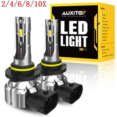 AUXITO LED Headlight Bulb Conversion HB4 9006 Low Beam Bright White 10000LM 2/4X - Image 1 of 4