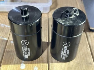 Geocaching Large Black Geocache Cache Container Bison Tube Pill Bottle - Picture 1 of 3