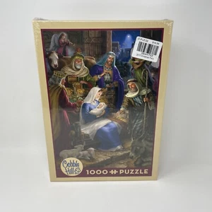 Cobble Hill Holy Night Christmas Nativity Scene Puzzle 1000 Piece Made In USA - Picture 1 of 5