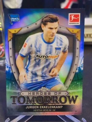 2021-22 Topps Chrome Bundesliga Jurgen Ekkelenkamp Heroes Of Tomorrow - Image 1 of 2