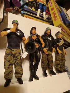 4x DX Army WWE Elite Legends Triple H Road Dogg X-Pac Chyna BUNDLE WWF Figures - Picture 1 of 11
