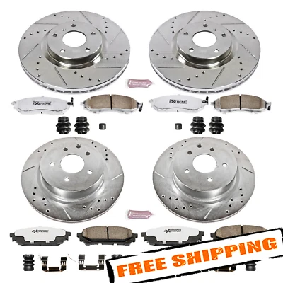 Power Stop 1-Click Street Warrior Z26 Brake Kit for 05-08 Infiniti G35 Foto 1 de 2