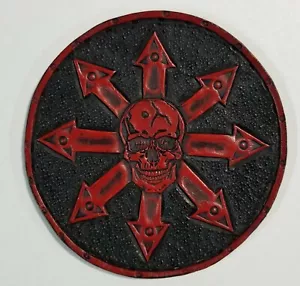 PARCHE DE CUERO GENUINO CHAOS & SKULL - Imagen 1 de 1