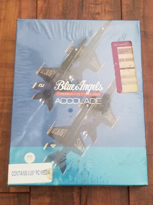 Blue Angels Formation Flight Simulation (IBM PC, 5.25" Floppy Disc, 1989) NEW - Image 1 of 4