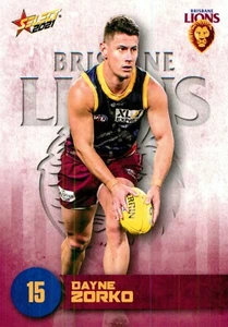 2021 BRISBANE LIONS AFL Card DAYNE ZORKO Footy Stars - Bild 1 von 2