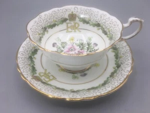 Paragon Double Warrant Coronation Queen Elizabeth II Cup & Saucer June 2nd 1953 - Picture 1 of 18