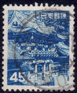 1952 Japan SC# 566 - Jomei Gate Nikko - Used - Picture 1 of 2