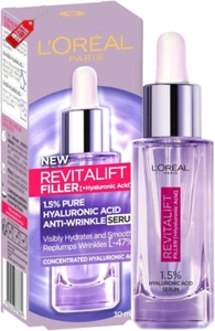 L'Oréal Paris Revitalift Filler Face Serum 1.5% Pure Hyaluronic Acid 30mL Hydrat - Picture 1 of 7