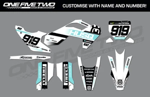 HUSQVARNA MX MOTOCROSS GRAPHICS KIT 50 65 85 125 250 350 450 - Picture 1 of 1