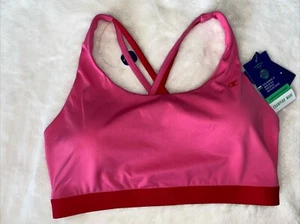 Women's Champion Sports Bra Strappy Racerback Padded Plus Pink Red Size 2XL XXL - Picture 1 of 8