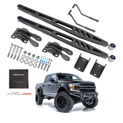 5-7" Lift Rear Traction Bars + Mounting Brackets for 2015-2020 Ford F-150 F150 - Image 1 of 4