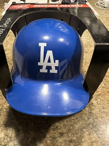 Los Angeles Dodgers Rawlings Replica Helmet Autograph Pen / Display Stand Cover