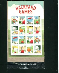 USPS #5627-34 (USPS SELLADO) Back Yard Games Forever Stamp S/16 MNH USPS agotado - Imagen 1 de 2