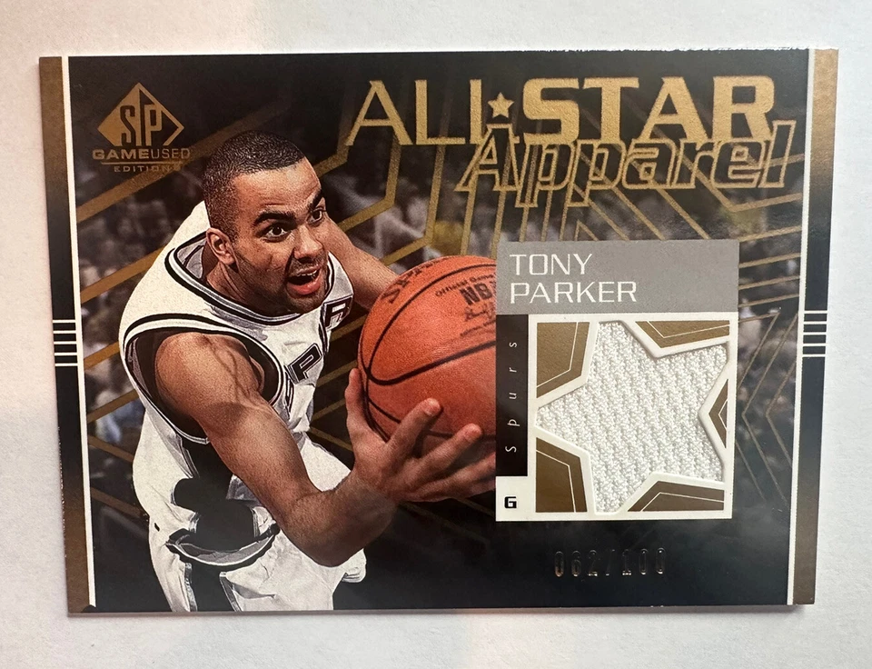 Tony Parker - 2003-04 Upper Deck SP Game Used All-Star Apparel Jersey /100 SSP - Image 1 of 3