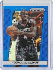 2013-14 Panini Prizm Basketball Paul Millsap Blue Prizm Card #48 Atlanta Hawks