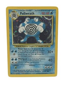Pokémon TCG Poliwrath Base Set 13/102 NM Holo Unlimited Rare Near Mint