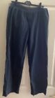 COS Straight Leg Cotton Trousers, Navy  Size 38 UK 10