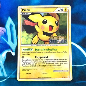 Pichu - 28/123 - Prerelease Holo Promo Rare HGSS Set - Pokemon Card - MP - Picture 1 of 8
