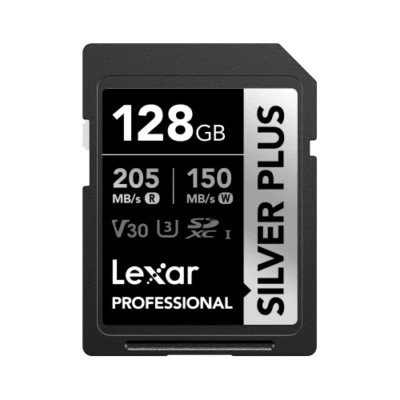 Lexar® Professional Silver Plus SDXC™ UHS-I Card - 128gb - Image 1 of 2